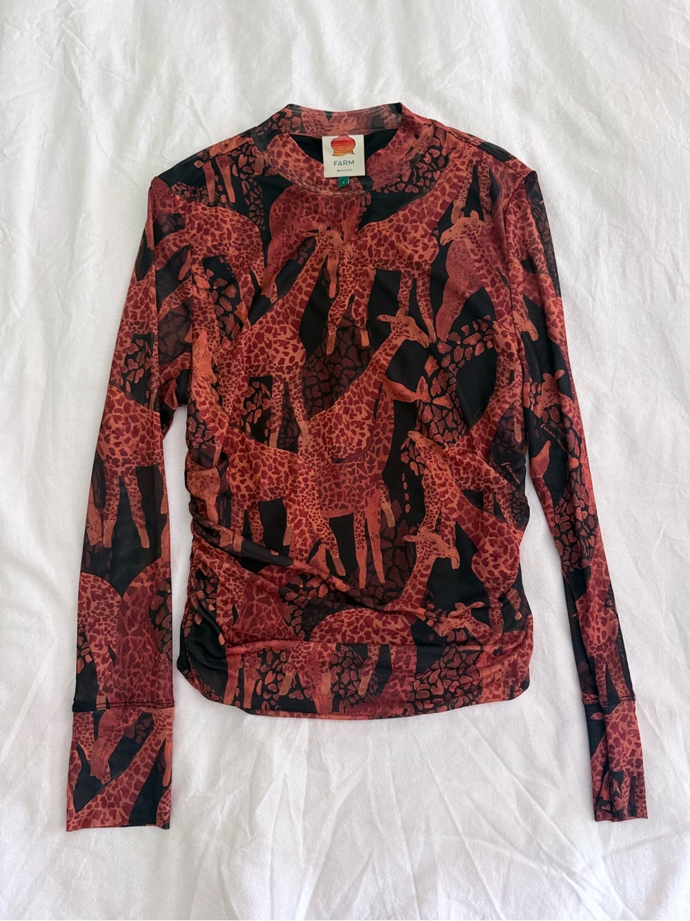 FARM Rio
Giraffes Tulle Long Sleeve Top, L